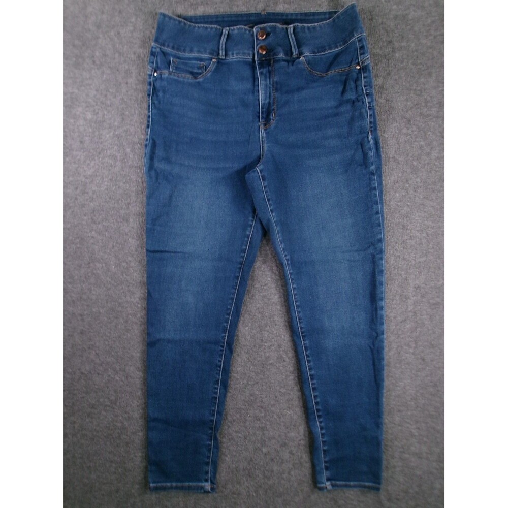 Seven 7 Jeans Women 16 Blue High Rise Skinny Dark Wash Capsule Causal